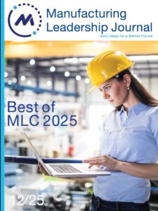 Cover of the latest Manufacturing Leadership Journal issue